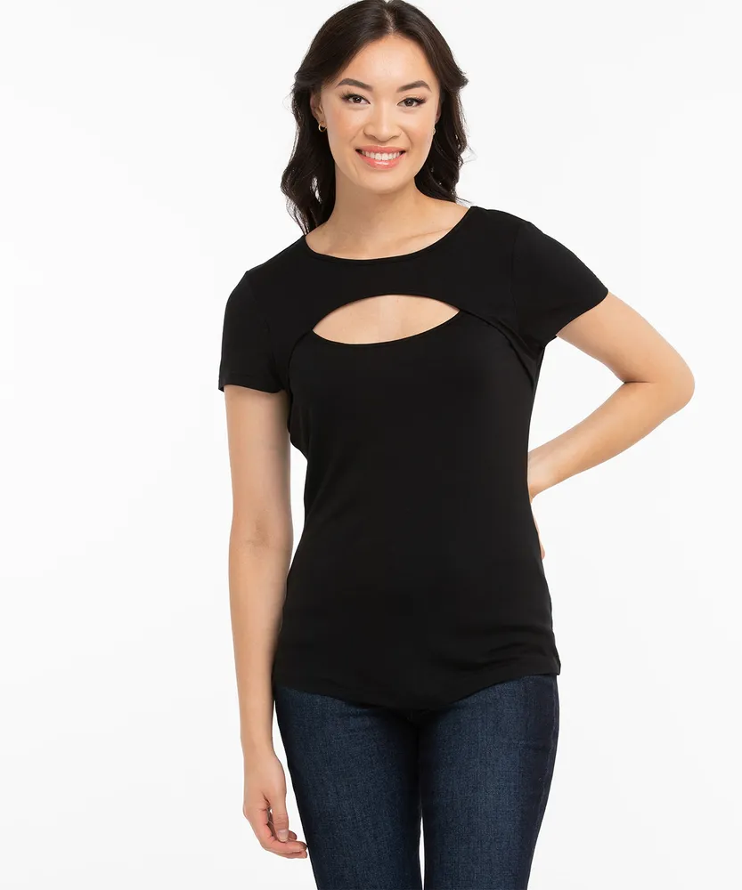 Short Sleeve Cutout Tee