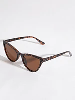 Cat Eye Frame Sunglasses with Case