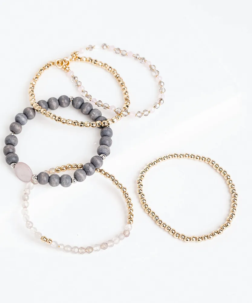 Stretchy Beaded Bracelet Set