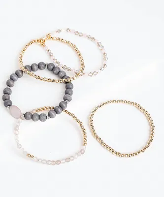 Stretchy Beaded Bracelet Set