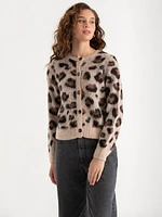 Leopard Print Cardigan