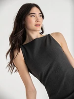 Luna Boatneck Dress Luxe Ponte