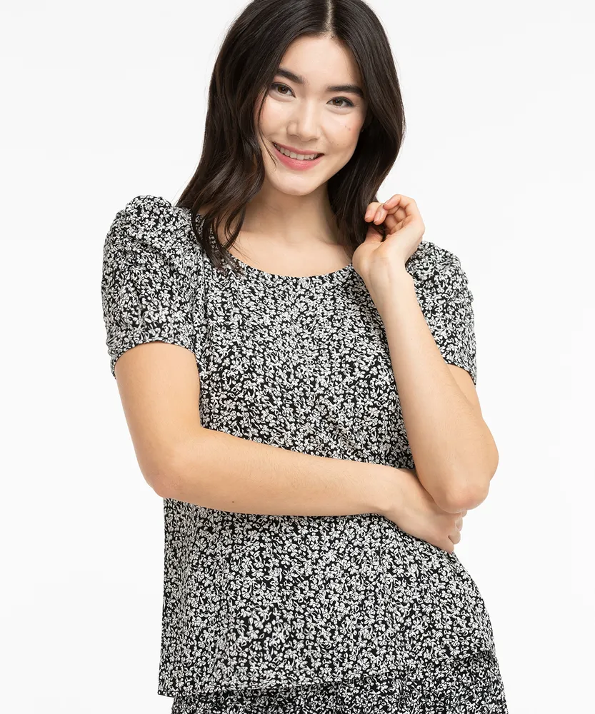 Eco-Friendly Puff Sleeve Blouse