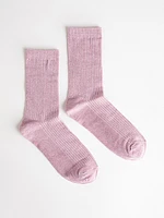 High Lurex Crew Socks