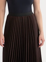 Pleated Midi Skirt