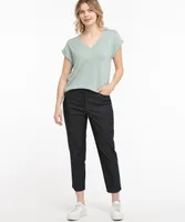 Eco-Friendly V-Neck Hacci Tee