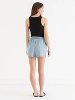 Tencel Drawstring Short