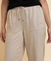 Viscose Linen Crop Pant