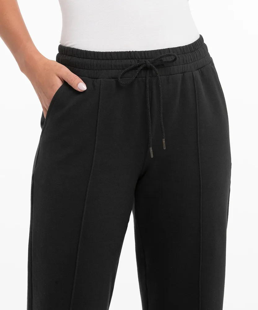 French Terry Straight Leg Pant