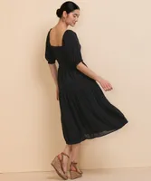 Sweetheart Tiered Midi Dress