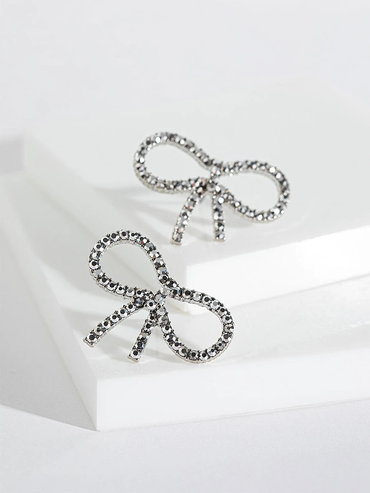 Shimmering Bow Earrings