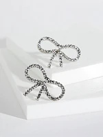 Shimmering Bow Earrings