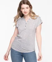 Short Sleeve Henley Tee