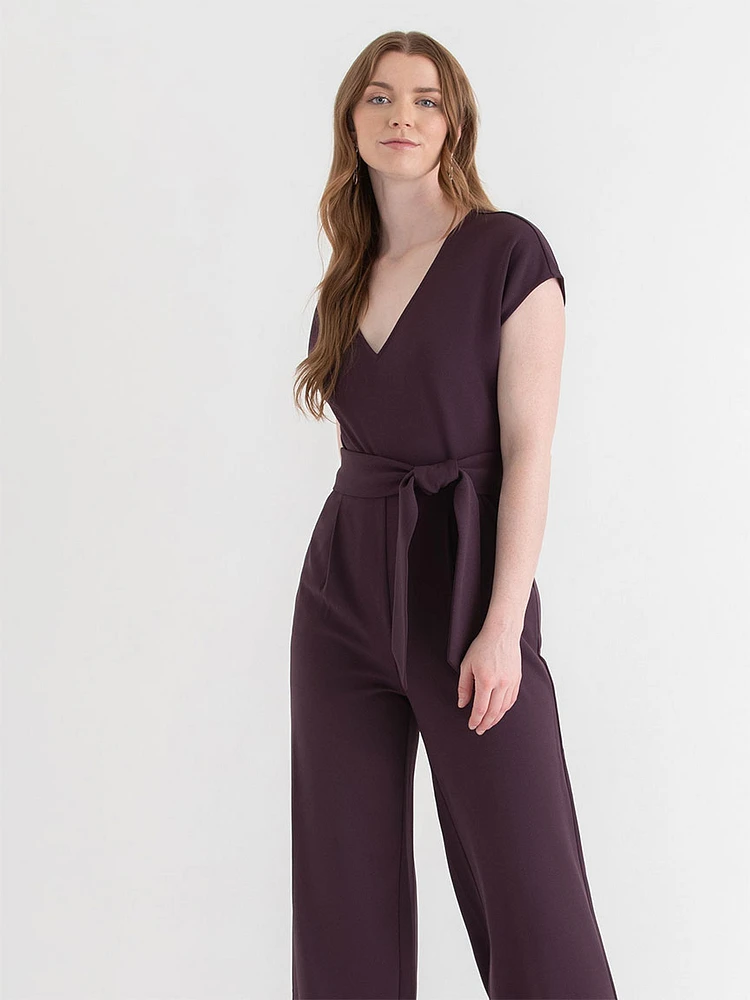 Venus Wide Leg Jumpsuit Iconic Crepe