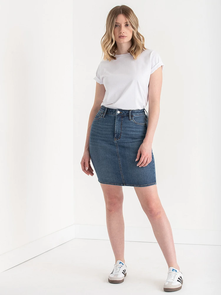 Denim Pencil Skirt