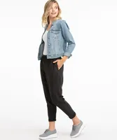 Luxe Ponte Tapered Drawstring Pant