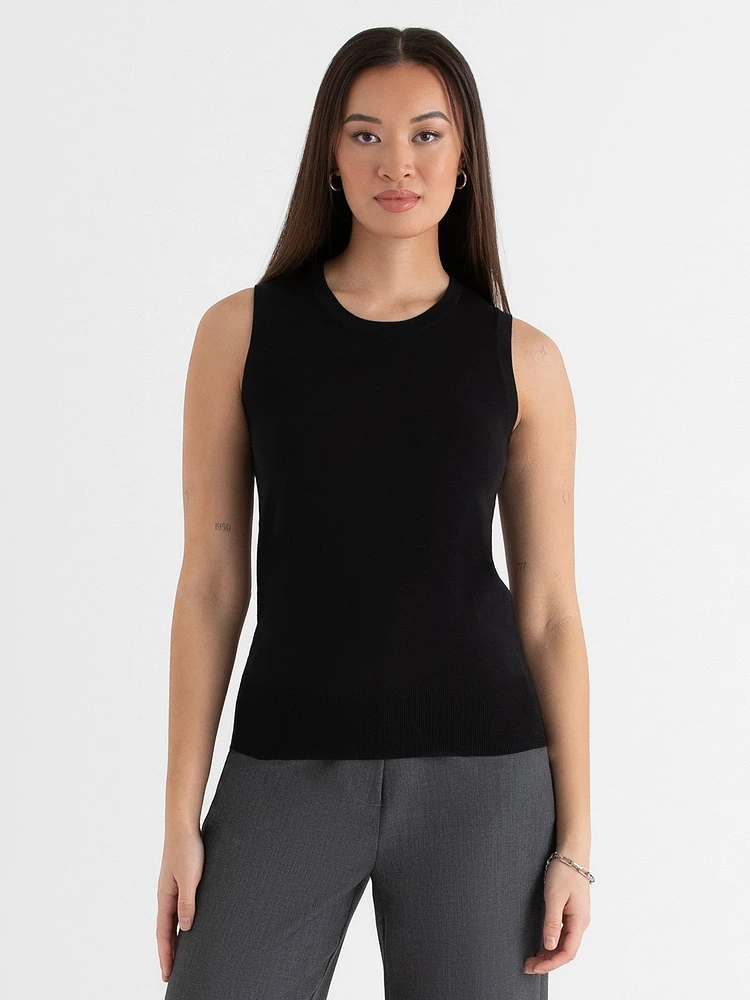 Sleeveless Layering Sweater Tank