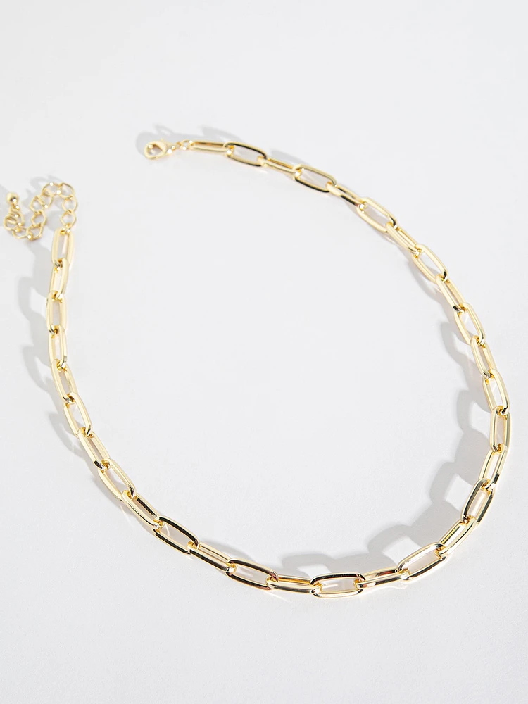 14K Gold Chain-Link Necklace