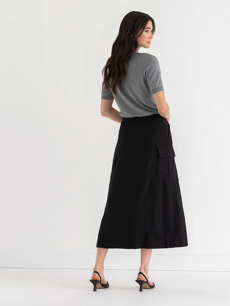 Midi Cargo Skirt