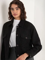 Zia Wool Blend Cropped Jacket