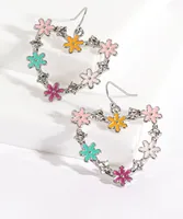 Flower Heart Earring