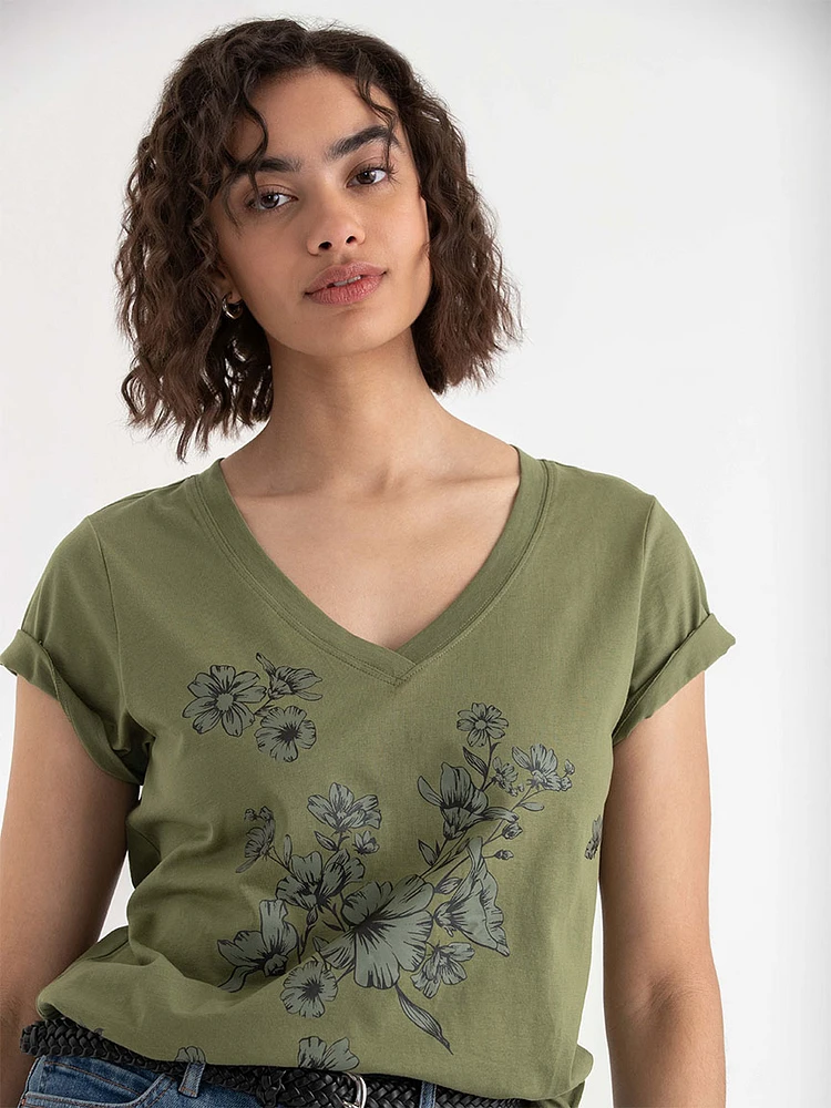 Relaxed V-Neck Tee