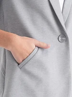 Hampton 3/4 Ruched Sleeve Ponte Blazer