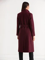 Long Wool Wrap Coat