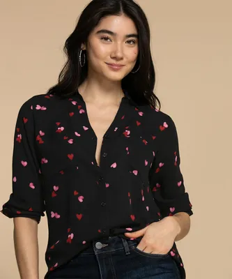 Patterned Collared Shirt