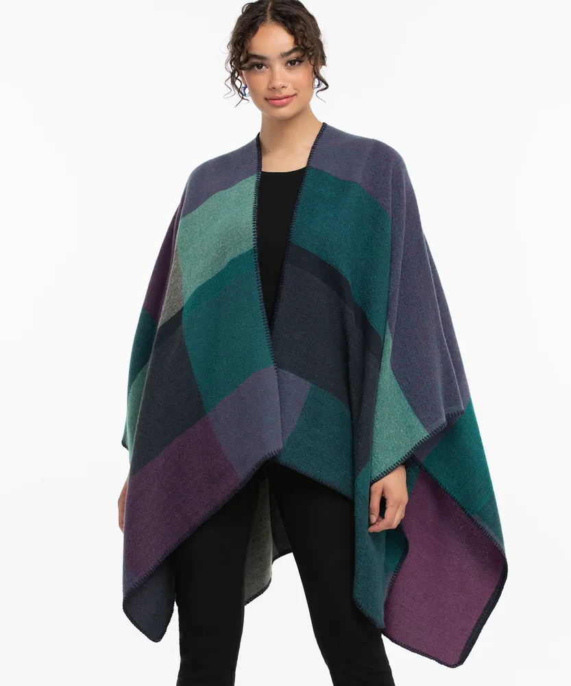 Cozy Colourblock Ruana