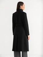 Long Wool Wrap Coat