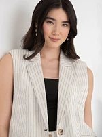 Class Mid-Length Linen Vest