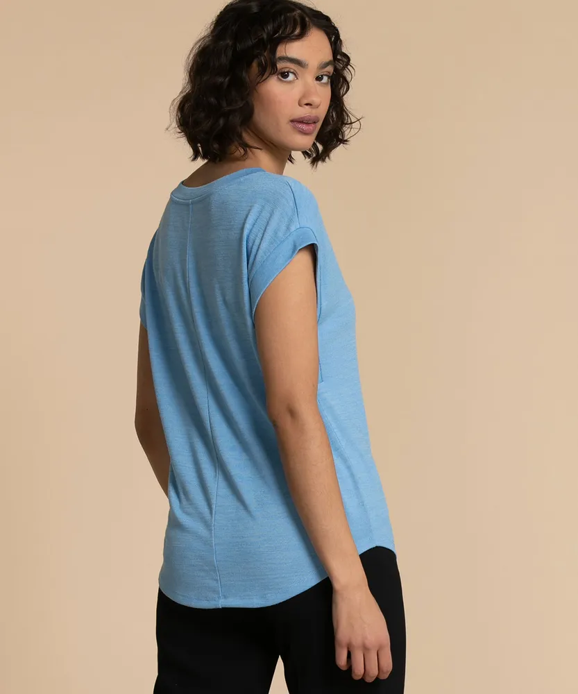 Extend V-Neck Hacci T-Shirt