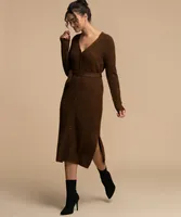 Button Front Sweater Dress