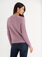 Cable Knit Pullover Sweater