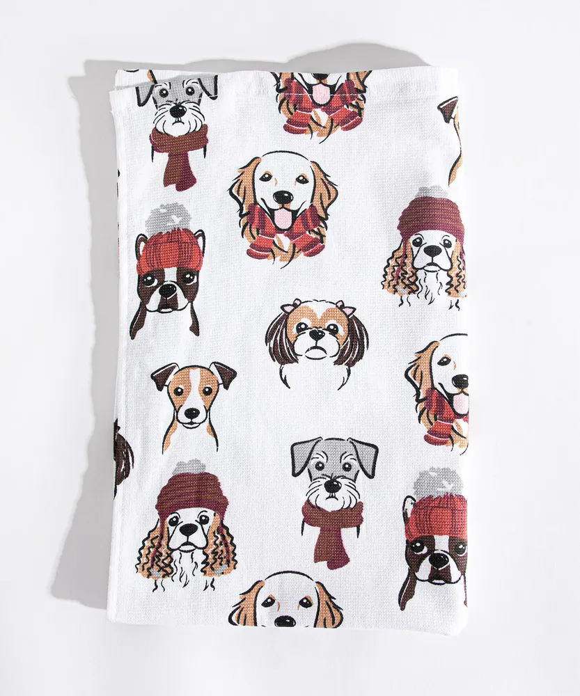 Festive Dog Towel