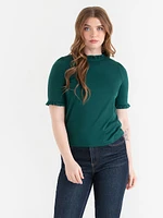 Short Sleeve Frill Top