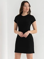 Rib Knit T-Shirt Dress