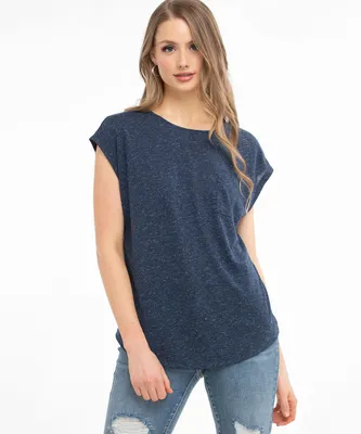 Linen Blend Pocket Tee