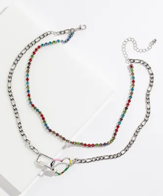 Layered Rainbow Necklace