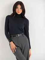 Cashmere-Blend Turtleneck Sweater