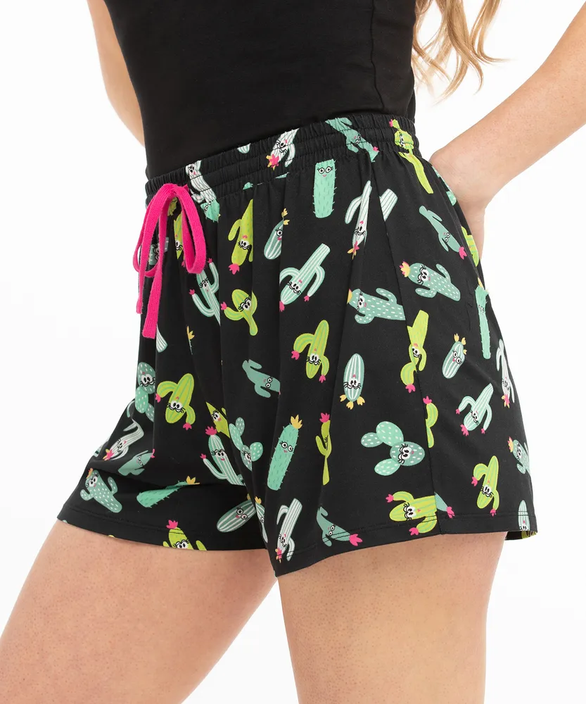 Cactus Pull-On Pajama Short