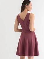 Iconic Crepe Fit 'N Flare Dress with Pockets