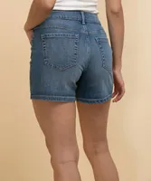 Mid-Length Jean Shorts