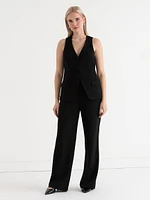 Long Line Vest Iconic Crepe