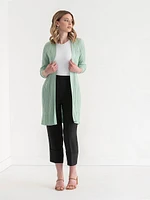 Long Sleeve Ribbed Cardigan