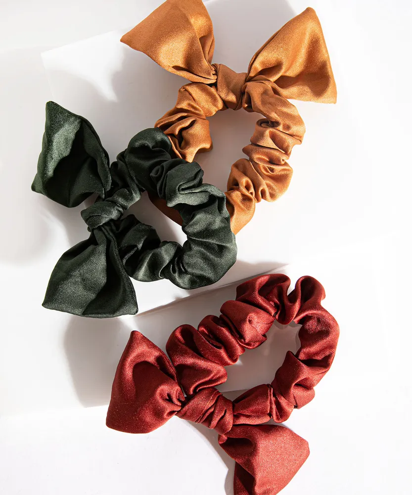 Bow Scrunchie 3-Pack