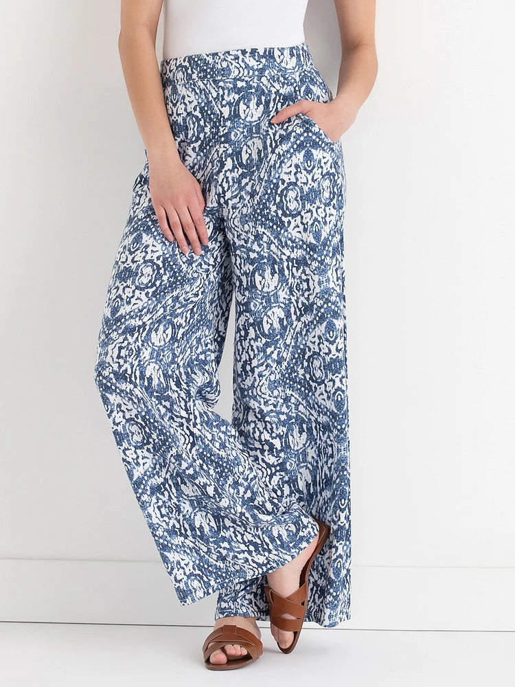 Linen Wide Leg Pant