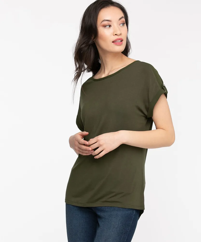 Extended Sleeve Woven Top