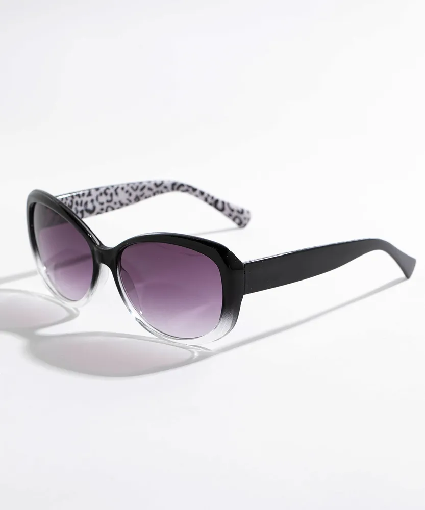 Square Sunglasses With Pattern Handles